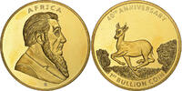 South Africa Medaille 40th Anniversary, 1st Bullion Coin, Copper Gilt -