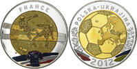 France Medal Euro de Football, Pologne-Ukraine, Bimetallic -