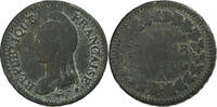 France 1 Décime Dupré, Paris, Bronze, Gadoury:187a -