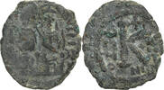 Half Follis Justin II & Sophia, Nicomedia, Bronze -
