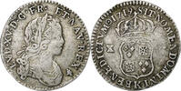 France 1/12 Écu de France-Navarre Louis XV, Bordeaux, Silver -