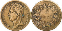 French Colonies 5 Centimes Charles X, Paris, Bronze -