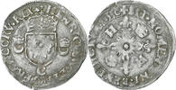 Douzain aux croissants 1550 Caen Frankreich Henri II, Caen, Billon, S+ S+