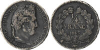 France 1/4 Franc Louis Philippe I, Lille, Silver -