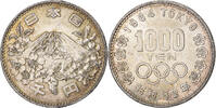 Japan 1000 Yen 1964 Summer Olympics, Tokyo, Silver -