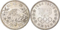 Japan 1000 Yen 1964 Summer Olympics, Tokyo, Silver -