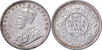 British India 1 Rupee George V, Silver -
