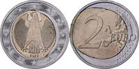 2 Euro 2020 Hamburg Deutschland error misaligned core, Hamburg, Bi-Metallic, VZ+ VZ+
