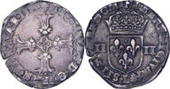 France 1/4 Ecu Henri IV, Bayonne, Silver, Gadoury:597A -
