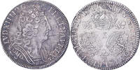 France 1/4 Ecu aux 3 couronnes Louis XIV, Amiens, Silver -