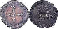 France 1/4 Ecu Henri IV, La Rochelle, Silver, Gadoury:597 -