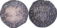 France 1/4 Ecu Henri IV, Rennes, Silver, Gadoury:597 -