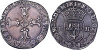 France 1/4 Ecu Henri IV, Bayonne, Silver, Gadoury:597 -