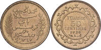 50 Centimes 1928 Paris Tunesien Muhammad al-Habib Bey, Paris, Pattern UNZ+
