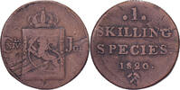 Norway 1 Skilling Carl XIV, Kongsberg, Bronze -