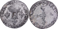 France Double Sol Parisis Henri III, Riom, Billon -
