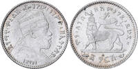 Ethiopia Gersh 1903 (EE 1895) Paris Menelik II, Paris, Silver AU(55-58)
