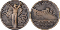 France Medaille Compagnie Générale Transatlantique, Normandie, Bronze -
