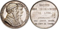 France betaalpenning 1840 Soci&eacute;t&eacute; des Imprimeurs de Lyon, Silver VZ+ 92.28 US$  +  28.86 US$ shipping