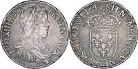 France 1/2 Ecu Louis XIV, 1/2 Écu à la mèche longue, La Rochelle -