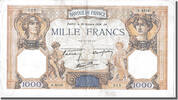 France 500 Francs Banknote, 1 000 F 1927-1940 ''Cérès et Mercure'' -