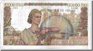 France 10,000 Francs Banknote, 10 000 F 1945-1956 ''Génie Français'' -