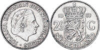 Netherlands 2-1/2 Gulden 1961 Not Applicable Juliana, Silver, KM:185 VF(30-35)