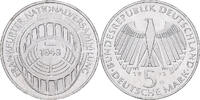 Federal Republic of Germany 5 Mark Karlsruhe, Silver, KM:137 -
