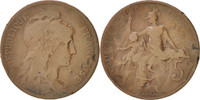 France 5 Centimes Coin, Dupuis, Paris, Bronze, KM:842 -