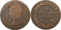 France 5 Centimes Dupré, Metz, Copper, Gadoury:126a -
