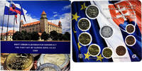 1 c. to 2€ + token 2009 Kremnica Slowakei BU, Kremnica, STGL STGL