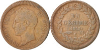 Monaco Decime Coin, Honore V, Copper, KM:97.1 -