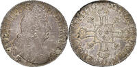 France Ecu aux 8 L 2e type Louis XIV, Ecu aux 8 L, 2nd type, Rennes, Silver -