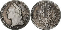 France Écu à la vieille tête Louis XV, Bordeaux, Silver -