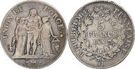 France 5 Francs Union et Force, Perpignan, Silver -