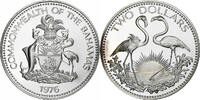 Bahamas 2 Dollars Franklin Mint, Proof, Silver, KM:66a -