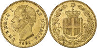 20 Lire 1881 R Italien Umberto I, Rome, Gold, VZ, KM:21 VZ