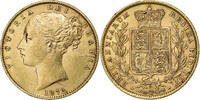 Great Britain Sovereign Victoria, London, Union Shield, Gold -