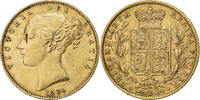 Great Britain Sovereign Victoria, London, Union Shield, Gold -