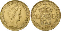 Netherlands 10 Gulden Wilhelmina I, Utrecht, Gold, KM:149 -