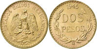 Mexico 2 Pesos Mexico City, Gold, KM:461 -
