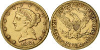 United States 5 Dollars Coronet Head, Philadelphia, Gold -