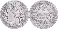 France 2 Francs Cérès, Bordeaux, Silver, Gadoury:530a -