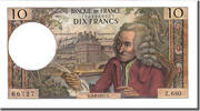 France 10 Francs Banknote, 10 F 1963-1973 ''Voltaire'', 1971-06-03 -