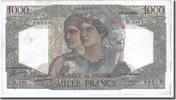 France 1000 Francs Banknote, 1 000 F 1945-1950 ''Minerve et Hercule'' -