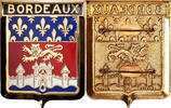 France Broche Undated Ville de Bordeaux, Gilt Metal MS(65-70)