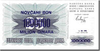 1,000,000 Dinara 1993 Bosnia - Herzegovina Geldschein, 1993-09-01, UNZ UNZ