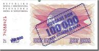 Bosnia - Herzegovina 100,000 Dinara Banknote, 1993-09-01 -