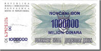 Bosnia - Herzegovina 1,000,000 Dinara Banknote, 1993-11-10 -