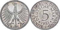 Federal Republic of Germany 5 Mark Hamburg, Silver, KM:112.1 -